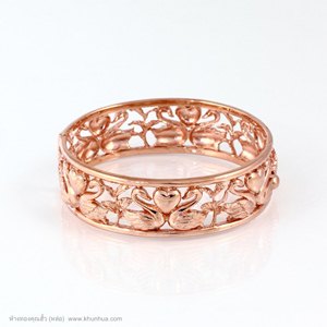 กำไลpink gold ลายหงษ์คู่