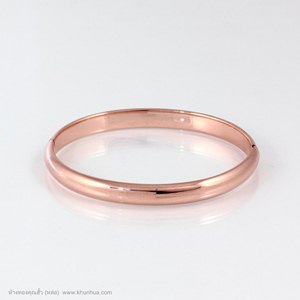 กำไลpink gold ลายเกลี้ยง