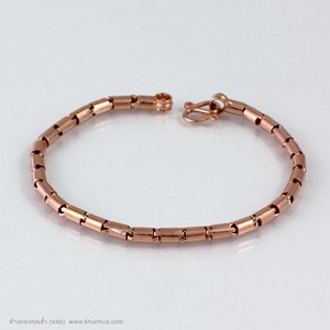 สร้อยข้อมือpink gold45% ลายรถไฟ