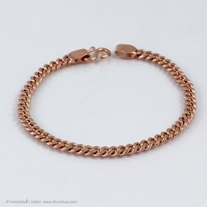 สร้อยข้อมือpink gold45% ลายเลท